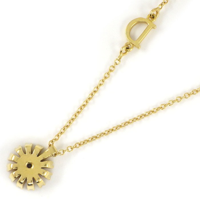 ダミアーニ DAMIANI ネックレス マルゲリータ 20088230 フラワー パヴェ ダイヤモンド 計0.16ct K18YG 【中古】
