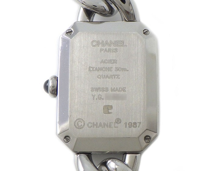 シャネル CHANEL 腕時計 プルミエール M H1063 ダイヤベゼル 4ポイント ダイヤインデックス オクタゴナル ホワイトシェル文字盤 SS チェーンブレス クオーツアナログ 【中古】