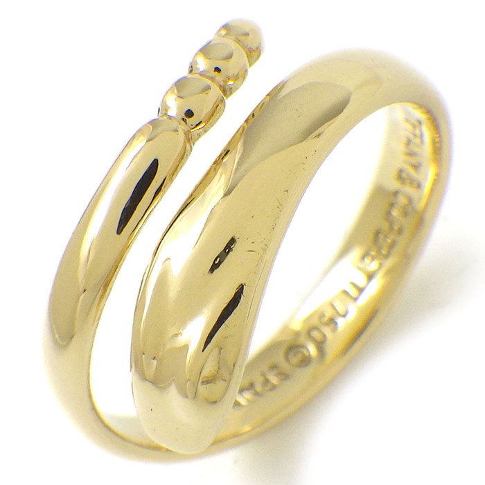 ティファニー Tiffany & Co. リング スネーク 蛇モチーフ K18YG 10号  