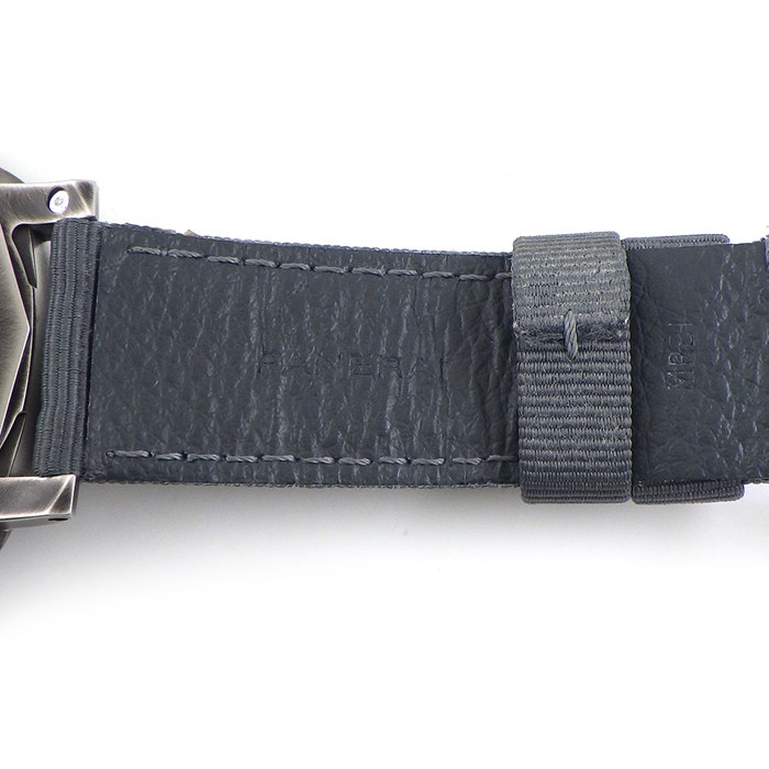 パネライ PANERAI 腕時計 ルミノール クロコ ネイビーシールズ PAM01409 グラデーション グレー文字盤 クロノグラフ スモールセコンド ナイロン / 牛革ベルト SS 自動巻き 【箱・保付き】 【中古】