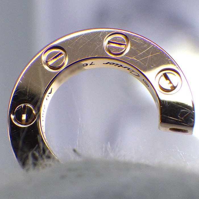 カルティエ Cartier シングルピアス ラブ フープ B8301422 オンライン限定モデル K18PG ※片方のみ 【中古】