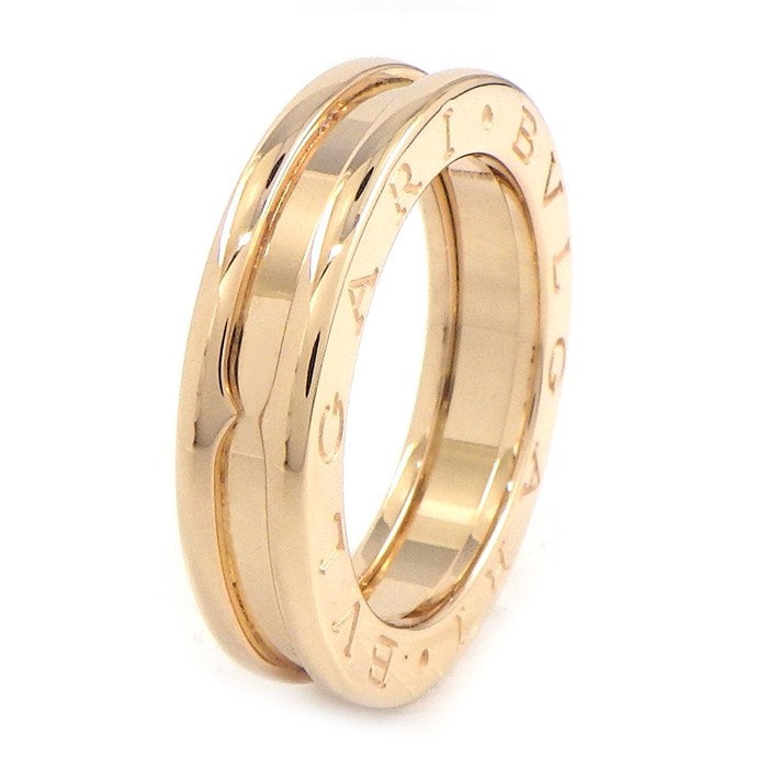 ブルガリ BVLGARI リング B-zero1 ビーゼロワン XS 335990 1バンド ロゴ K18PG 9号 / #49 【中古】