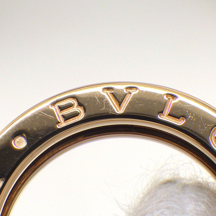 ブルガリ BVLGARI リング B-zero1 ビーゼロワン XS 335990 1バンド ロゴ K18PG 9号 / #49 【中古】