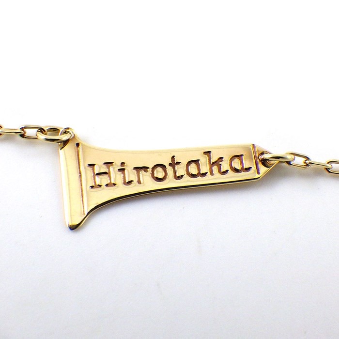【HIROTAKA】ヒロタカ バーネックレス K10 ダイヤモンド0.12ct HIROTAKA】ヒロタカ バーネックレス K10 ダイヤモンド0.12ct