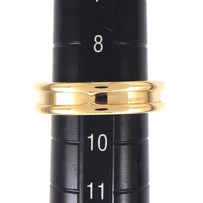 ブルガリ BVLGARI リング B-zero1 ビーゼロワン XS 335990 1バンド ロゴ K18PG 9号 / #49 【中古】