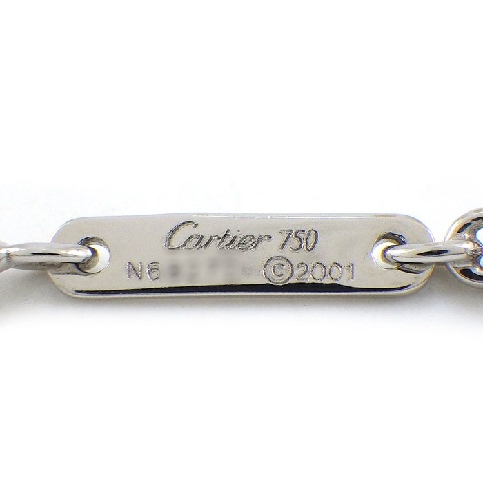 カルティエ Cartier ネックレス 1ポイント ハートシェイプ ピンクサファイア K18WG 【中古】