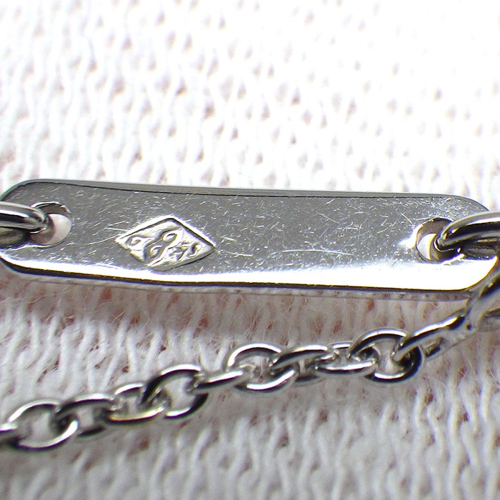 カルティエ Cartier ネックレス 1ポイント ハートシェイプ ピンクサファイア K18WG 【中古】