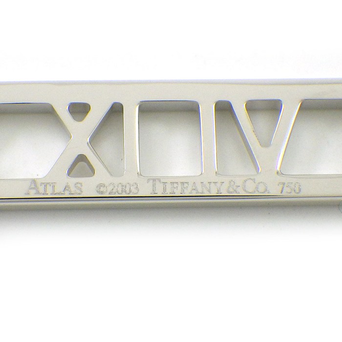  ティファニー Tiffany & Co. ネックレス アトラス バー K18WG 【中古】