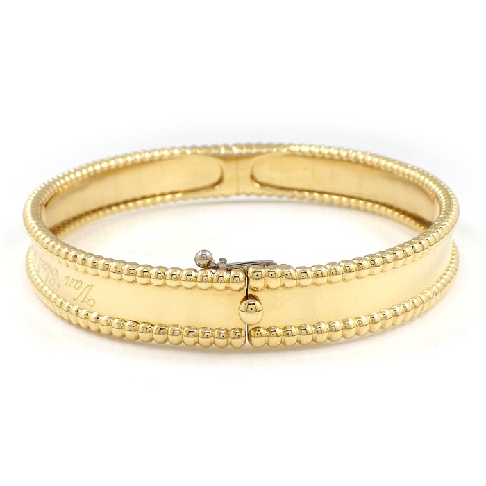 ヴァンクリーフ＆アーペル Van Cleef & Arpels バングル ペルレ シニアチュール ミディアム VCARP3K600 K18YG / #M 【箱・保付き】 【中古】