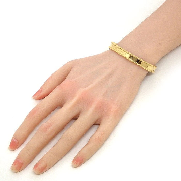ヴァンクリーフ＆アーペル Van Cleef & Arpels バングル ペルレ シニアチュール ミディアム VCARP3K600 K18YG / #M 【箱・保付き】 【中古】