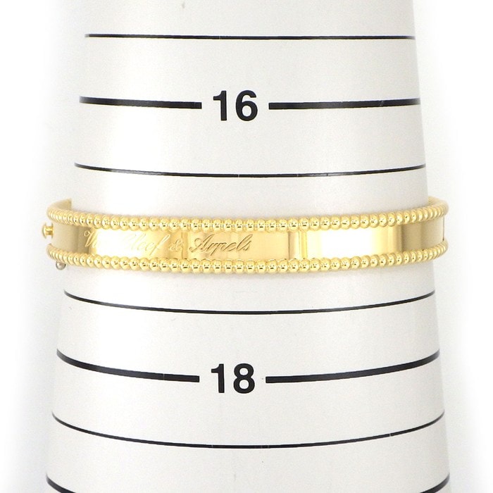 ヴァンクリーフ＆アーペル Van Cleef & Arpels バングル ペルレ シニアチュール ミディアム VCARP3K600 K18YG / #M 【箱・保付き】 【中古】