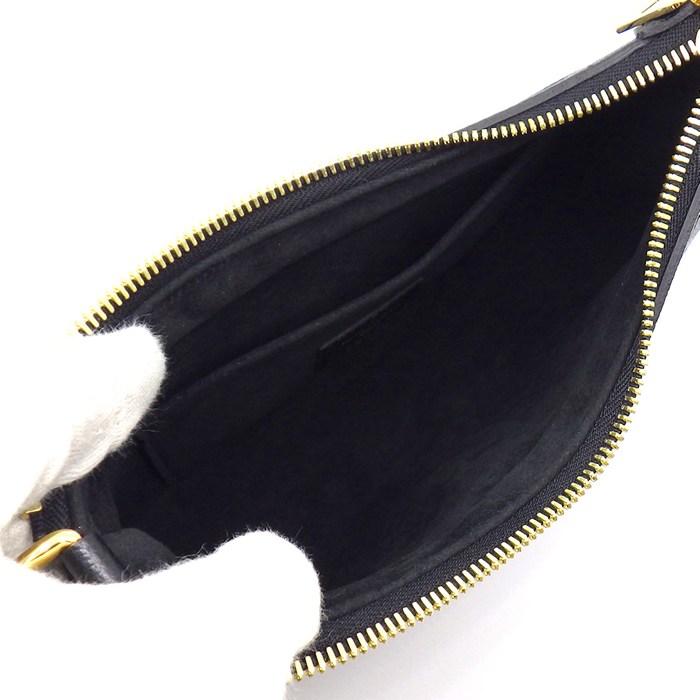 ルイ・ヴィトン LOUIS VUITTON ショルダーバッグ バガテル NM M46002 ブラック モノグラムアンプラントレザー ゴールド金具 【中古】