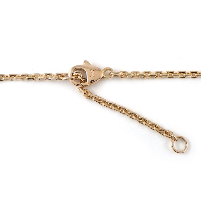ルイ・ヴィトン LOUIS VUITTON ネックレス コリエ Y イディール ブロッサム トワオール Q94329 スリーカラー 2ポイント ダイヤモンド 0.07ct K18PG K18WG K18YG 【中古】