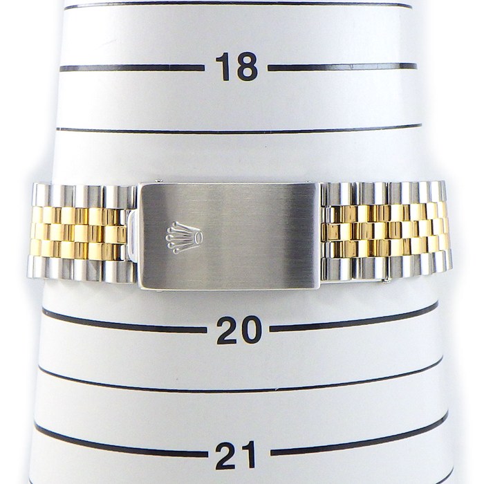 ロレックス Rolex 腕時計 デイトジャスト 16233G U番 1997年製 10ポイント ダイヤインデックス サンレイ シャンパンカラー文字盤 デイト K18YG SS 自動巻き 【中古】
