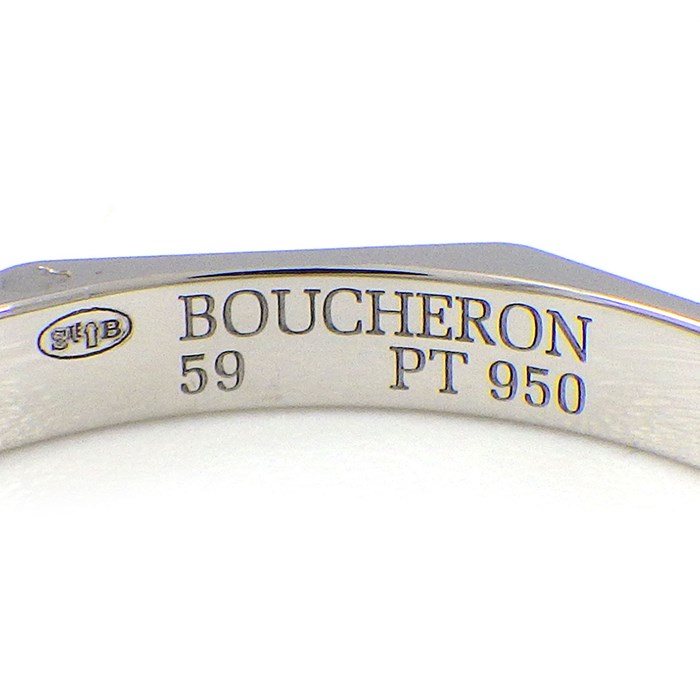 ブシュロン BOUCHERON リング ファセット ミディアム JAL00014 PT950 18号 / #59 【中古】