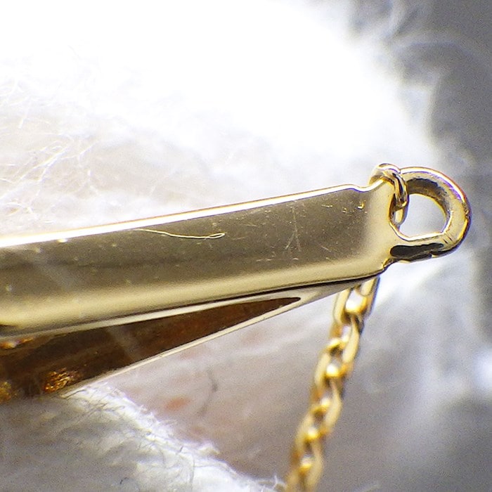 スタージュエリー STAR JEWELRY ネックレス PRISM スウィング ドロップ クォーツ 2ポイント ダイヤモンド K18YG 【中古】