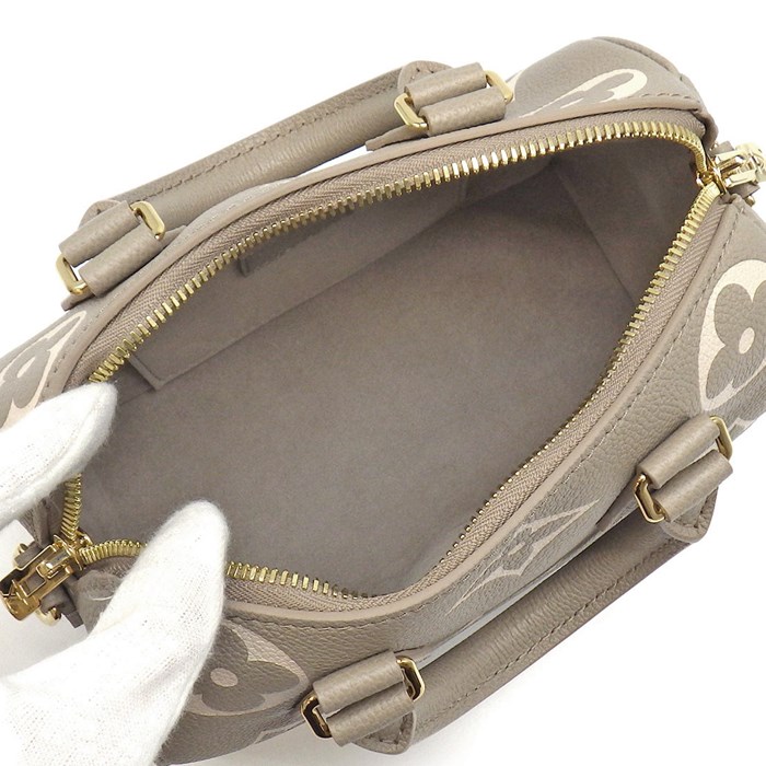 ルイ・ヴィトン Louis Vuitton ハンドバッグ ショルダーバッグ スピーディ バンドリエール 20 M46575 トゥルトレール クレーム モノグラム アンプラント ゴールド金具 【中古】