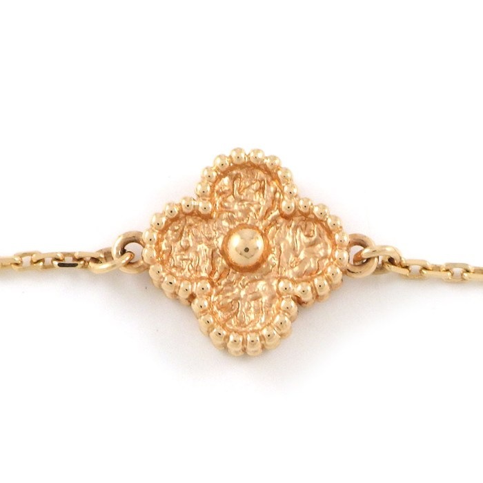 ヴァンクリーフ&アーペル Van Cleef & Arpels ブレスレット スウィートアルハンブラ VCARO8DC00 K18PG 【中古】
