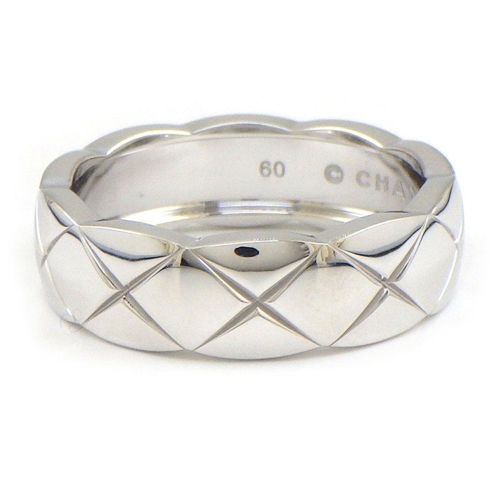 シャネル CHANEL リング ココ クラッシュ ミディアム J10570 K18WG 19.5号 / #60 【中古】