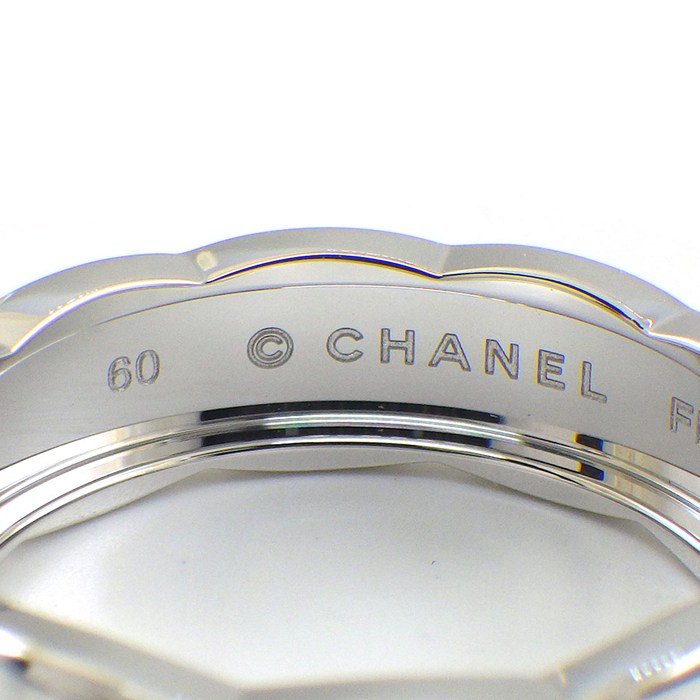 シャネル CHANEL リング ココ クラッシュ ミディアム J10570 K18WG 19.5号 / #60 【中古】
