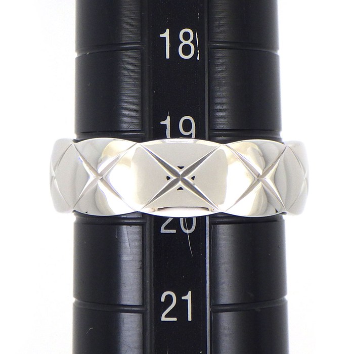 シャネル CHANEL リング ココ クラッシュ ミディアム J10570 K18WG 19.5号 / #60 【中古】