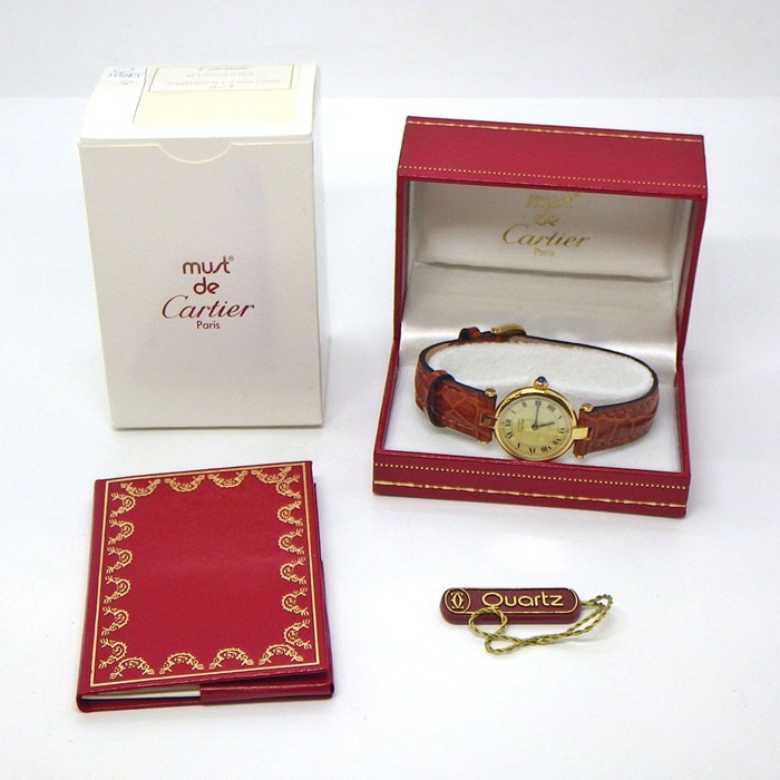 Cartier カルティエ マストヴァンドーム ヴェルメイユ クォーツ 腕時計 楽天市場】【ウォッチ】Cartier カルティエ マスト ヴァンドーム VLC