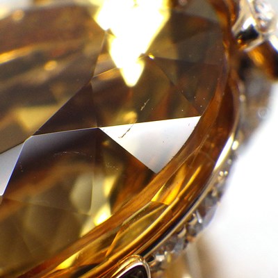 ショーメ Chaumet リング ビー マイ ラブ エクスクイーズ 083931 オーバルカット シトリン 165ポイント ダイヤモンド 計0.81ct K18PG 9.5号 / #50 【箱・保付き】 【中古】