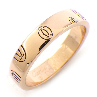 カルティエ Cartier リング ハッピーバースデー ロゴ C2 2C K18PG 12号  