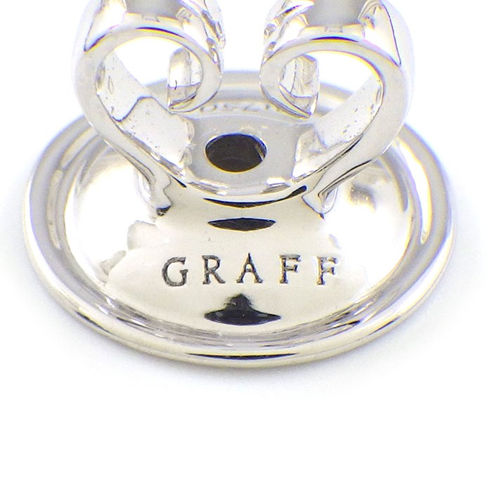 グラフ Graff GRAFF ピアス パヴェ バタフライ スタッド RGE574 ダイヤモンド 計2.20ct K18WG 【中古】