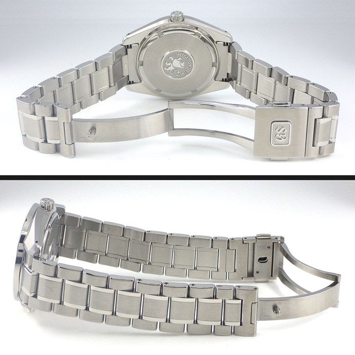 グランドセイコー Grand Seiko 腕時計 ヘリテージコレクション SBGP005/9F85-0AD0 サンレイ ネイビー文字盤 デイト SS クオーツアナログ 【箱・保付き】 【中古】