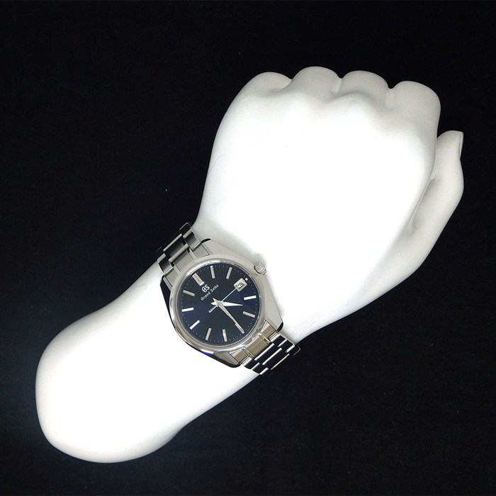 グランドセイコー Grand Seiko 腕時計 ヘリテージコレクション SBGP005/9F85-0AD0 サンレイ ネイビー文字盤 デイト SS クオーツアナログ 【箱・保付き】 【中古】