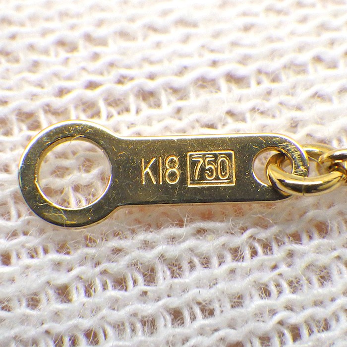 アーカー AHKAH ネックレス ティランハート AB1647010100 樹脂加工石 K18YG 【箱・保付き】 【中古】