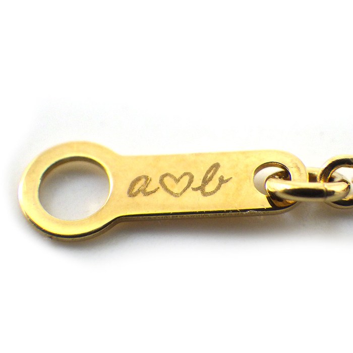 アーカー AHKAH ネックレス ティランハート AB1647010100 樹脂加工石 K18YG 【箱・保付き】 【中古】
