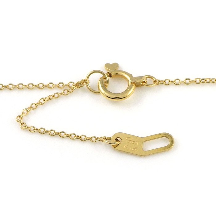 スタージュエリー STAR JEWELRY ネックレス ミステリアスハート Sサイズ 2ZN2065 3ポイント スクエアカット ルビー 計0.13ct K18YG 【中古】