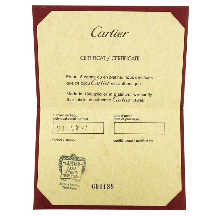 カルティエ Cartier ブレスレット ラブブレス K18WG ブラック コード 黒 【箱・保付き】 【中古】