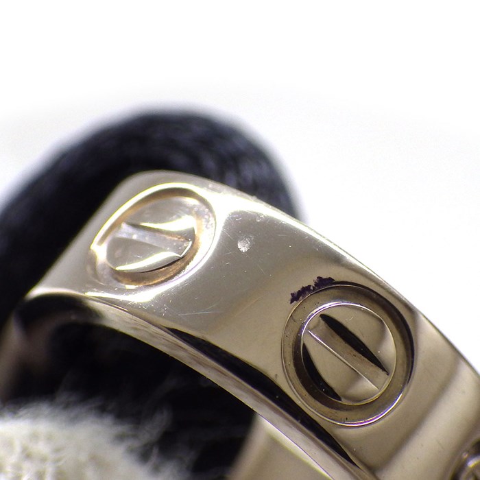 カルティエ Cartier ブレスレット ラブブレス K18WG ブラック コード 黒 【箱・保付き】 【中古】