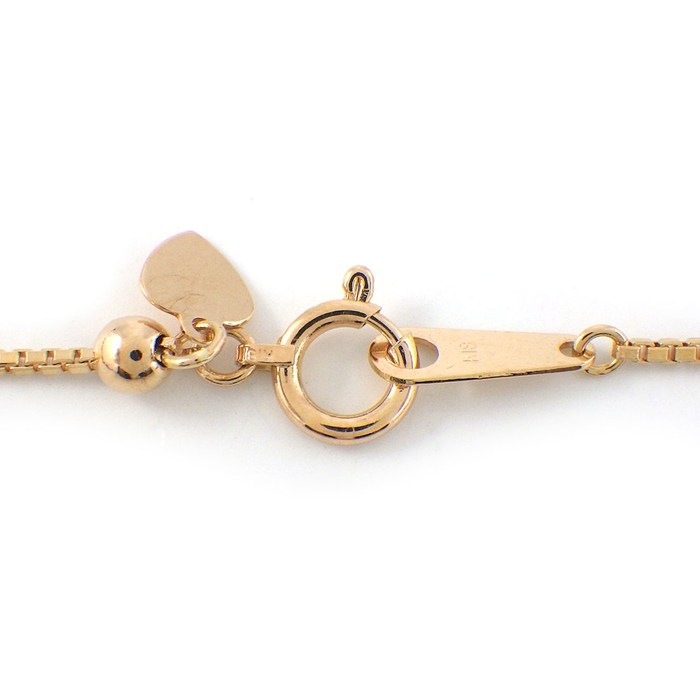【ダイヤモンド】 ネックレス ハートモチーフ ダイヤモンド 計0.50ct K18PG 【中古】