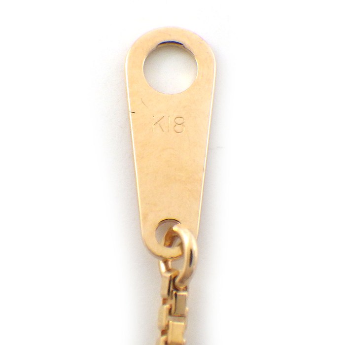 【ダイヤモンド】 ネックレス ハートモチーフ ダイヤモンド 計0.50ct K18PG 【中古】