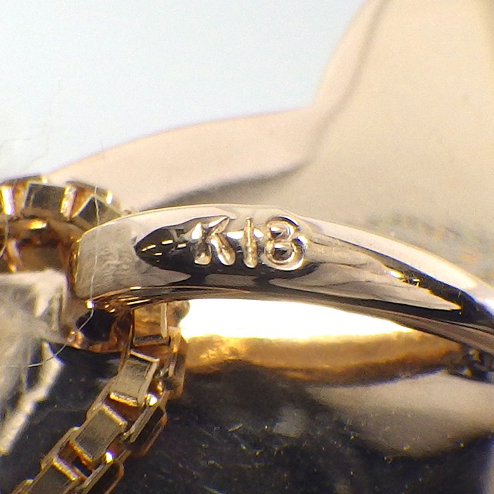 【ダイヤモンド】 ネックレス ハートモチーフ ダイヤモンド 計0.50ct K18PG 【中古】