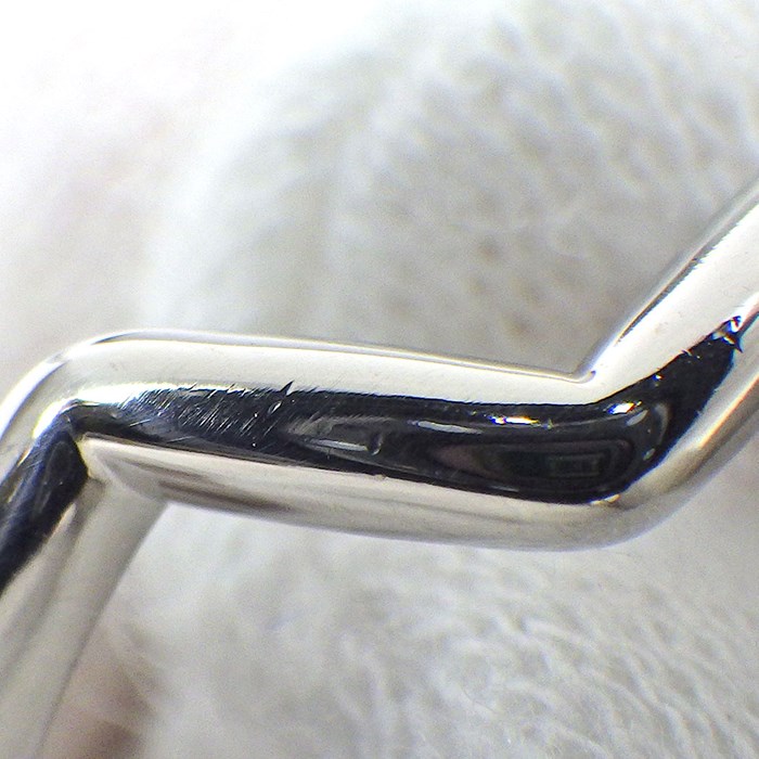 ティファニー Tiffany & Co. リング ジグザグ 2本組 ダブル ロウ バンド 2カラー 1ポイント ダイヤモンド PT950 K18YG K18WG 11.5号 【中古】