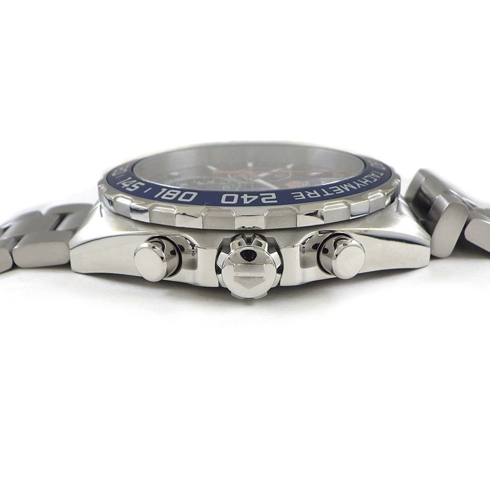 タグ・ホイヤー TAG Heuer 腕時計 フォーミュラ1 CAZ1014/BA0842 サンレイ ブルー 文字盤 カレンダー クロノグラフ タキメーター スモールセコンド SS クオーツアナログ 【箱・保付き】 【中古】