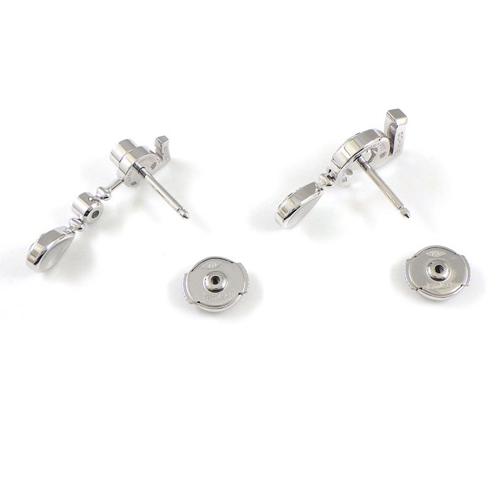 シャネル CHANEL ピアス エターナル No.5 J11992 スウィング ドロップ パヴェ ダイヤモンド 計約0.67ct K18WG 【中古】