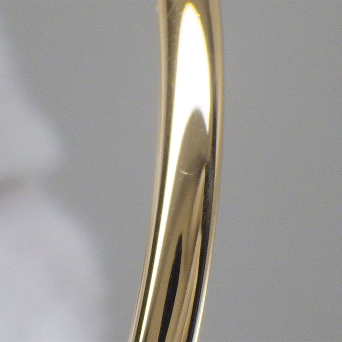 カルティエ Cartier バングル ジュスト アン クル スモールモデル SM B6066118 釘モチーフ 20ポイント ダイヤモンド 0.18ct K18YG / #18 【中古】