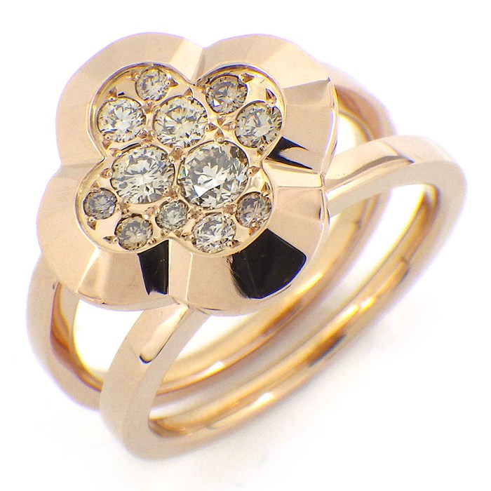 か*や様 K18 ブラウン石 ゴールドリング 8g カシケイ K18ブラウンダイヤモンドリング 最終価格！！