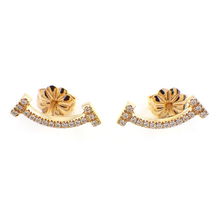 ティファニー Tiffany & Co. ピアス T スマイル 60150725 ダイヤモンド 