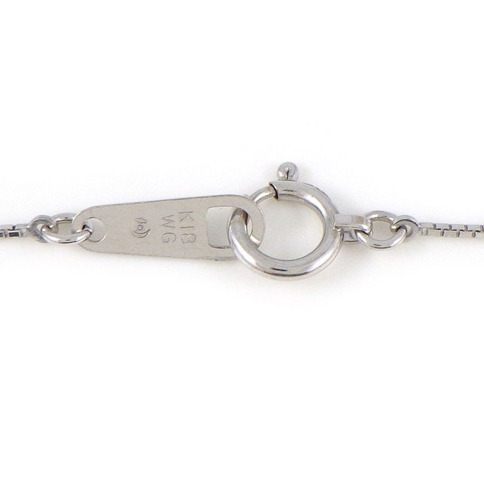 タサキ 田崎真珠 TASAKI ネックレス 2ポイント あこや真珠 4.0/5.0mm珠 1ポイント ダイヤモンド 0.01ct K18WG 【中古】