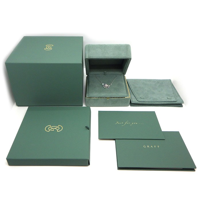 グラフ Graff GRAFF ネックレス ワイルドフラワー ダブル パヴェ RGP790 ダイヤモンド 計0.66ct K18WG 【箱・保付き】 【中古】