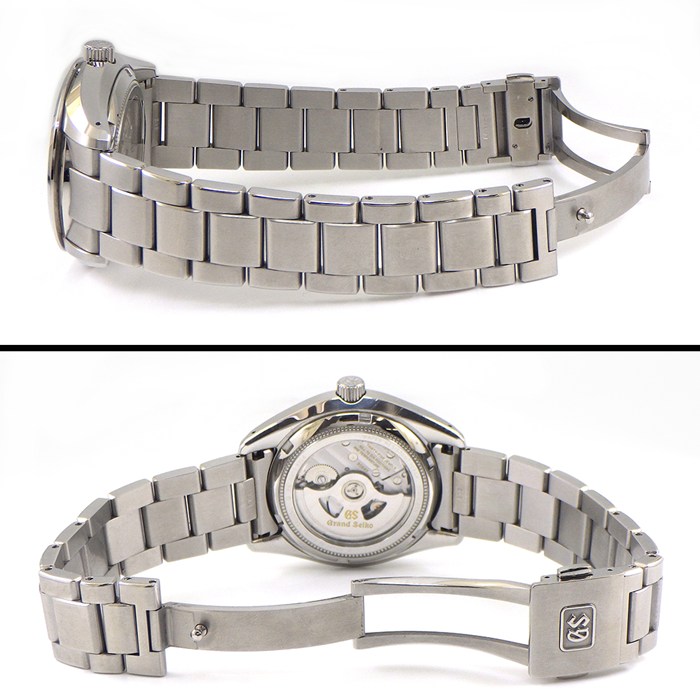 グランドセイコー Grand Seiko 腕時計 ヘリテージコレクション メカニカル SBGR307/9S68-00B0 デイト 裏スケ サンレイ シルバー文字盤 SS 自動巻き 【箱・保付き】 【中古】