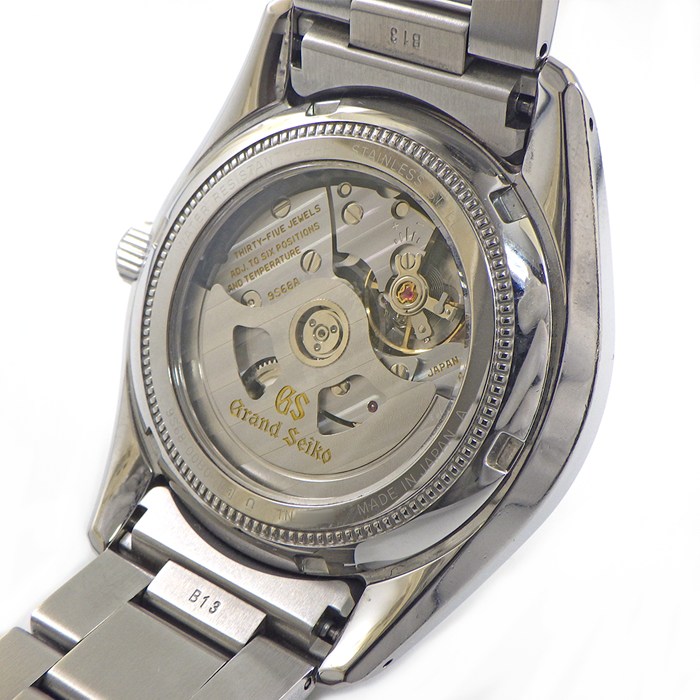 グランドセイコー Grand Seiko 腕時計 ヘリテージコレクション メカニカル SBGR307/9S68-00B0 デイト 裏スケ サンレイ シルバー文字盤 SS 自動巻き 【箱・保付き】 【中古】