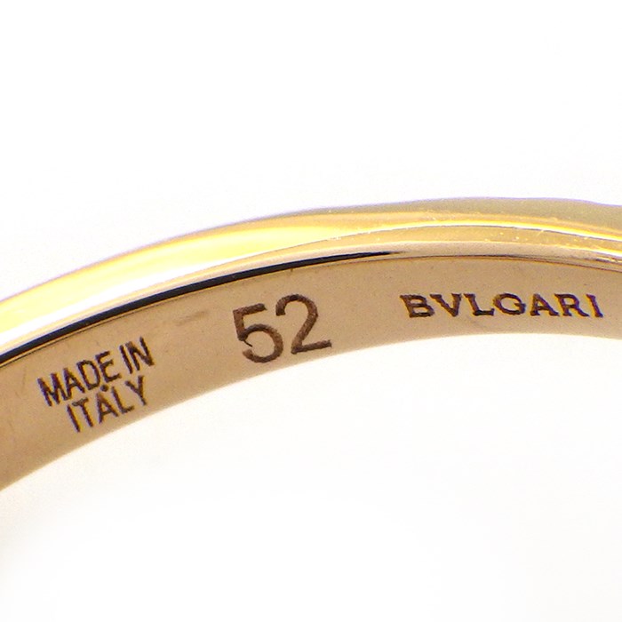 ブルガリ BVLGARI リング フィオレヴァー 355872 フラワー クローバー ハーフエタニティ ダイヤモンド 計 0.67ct K18PG 11号 / #52 【中古】